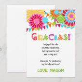 フェスタのメキシコ誕生会のサンキューカード サンキューカード (正面/裏面)