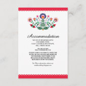 フェスタのメキシコ赤い調節の結婚式の招待状 エンクロージャーカード (正面)