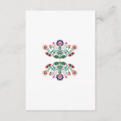 フェスタのメキシコ赤い調節の結婚式の招待状 エンクロージャーカード (裏面)