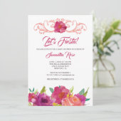 フェスタの女の子のベビーシャワーの招待状 招待状 (スタンド正面)