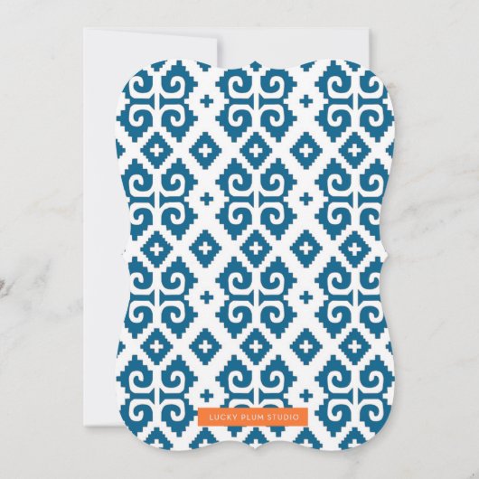 フェスタの婚約のシャワーの招待状 招待状 (裏面)