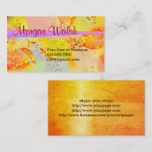 フェスタの水彩画の両側をカスタマイズ 名刺 (正面/裏面)