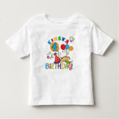 フェスタの第4誕生日のTシャツおよびギフト トドラーTシャツ (正面)