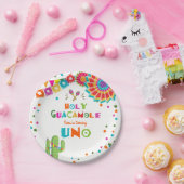 フェスタの紙皿のサボテンのメキシコ神聖なグアカモーレ ペーパープレート (パーティー)