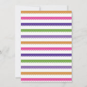 フェスタの誕生会の花のメキシコの招待状 招待状 (裏面)