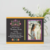 フェスタの誕生会メキシコパターン招待16 18 招待状 (スタンド正面)