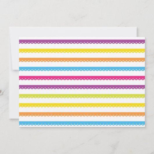 フェスタの誕生会メキシコパターン招待16 18 招待状 (裏面)