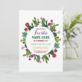 フェスタの誕生日のサボテンのサボテンのメキシコの招待状 招待状 (スタンド正面)