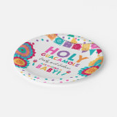 フェスタの誕生日の紙皿の神聖なグアカモーレのパーティー ペーパープレート (アングル)