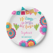 フェスタの誕生日の紙皿昼寝への時間無し ペーパープレート (正面)