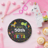 フェスタの誕生日の紙皿-名前か年をカスタマイズ ペーパープレート (パーティー)