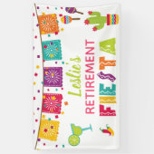 フェスタの退職の旗-白い背景#2 横断幕 (縦)