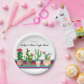 フェスタはブライダル・シャワーの紙皿をつなぎます ペーパープレート (パーティー)