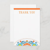 フェスタはメッセージカード感謝していしています ノートカード (正面/裏面)