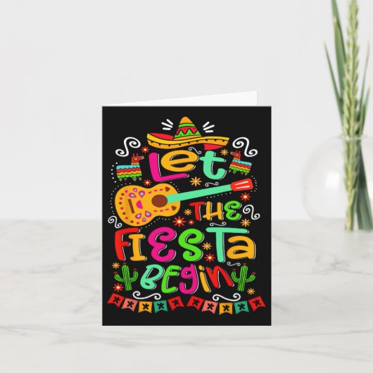 フェスタを始めるパーティーメキシコメキシコCinco De カード (正面)