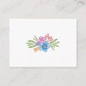 フェスタカラフル花飾りシャワー エンクロージャーカード (裏面)