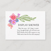 フェスタカラフル花飾りシャワー エンクロージャーカード (正面)