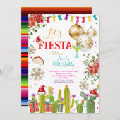 フェスタクリスマスメキシコ50th誕生日パーティー 招待状 (正面/裏面)