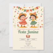 フェスタジュニナブラジルパーティー 招待状 (正面)