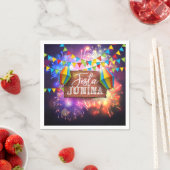 フェスタジュニナ花火 スタンダードカクテルナプキン (インサイチュ)