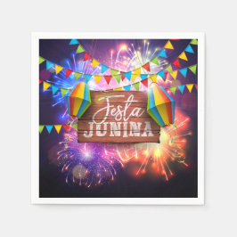 フェスタジュニナ花火 スタンダードカクテルナプキン