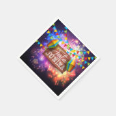 フェスタジュニナ花火 スタンダードカクテルナプキン (角)