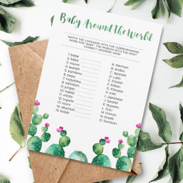 フェスタベビーワールドシャワーゲームカード周辺 エンクロージャーカード