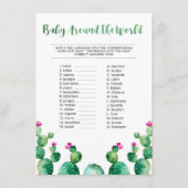 フェスタベビーワールドシャワーゲームカード周辺 エンクロージャーカード (正面)