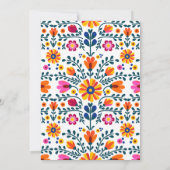 フェスタメキシコ卒業 招待状 (裏面)