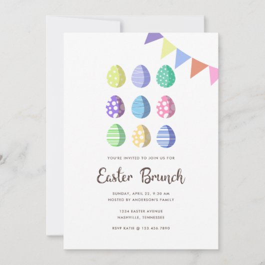 フェスタモダンイースターエッグ 招待状 (正面)