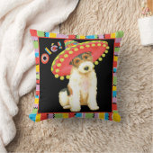 フェスタワイヤーフォックステリア犬 クッション (ブランケット)