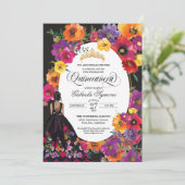 フェスタ刺繍水彩フローラキンセアニェラ 招待状 (スタンド正面)