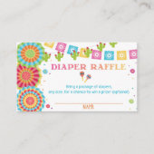 フェスタ赤ちゃんシャワーおむつラッフルカード エンクロージャーカード (正面)