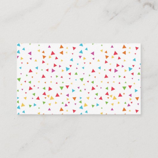 フェスタ赤ちゃんシャワーおむつラッフルカード エンクロージャーカード (裏面)