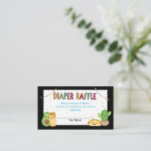 フェスタ赤ちゃんシャワーおむつラッフルカード エンクロージャーカード (スタンド正面)