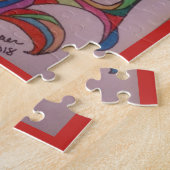 "フェスタ"にジグ見ましたパズルを羽をつけました ジグソーパズル (側面)