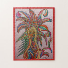 "フェスタ"にジグ見ましたパズルを羽をつけました ジグソーパズル