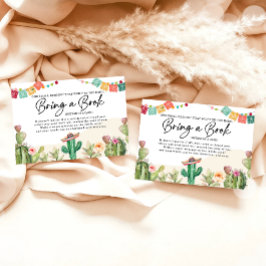 フェスタ・サボテンが赤ちゃんシャワー用の本を持ってくる エンクロージャーカード