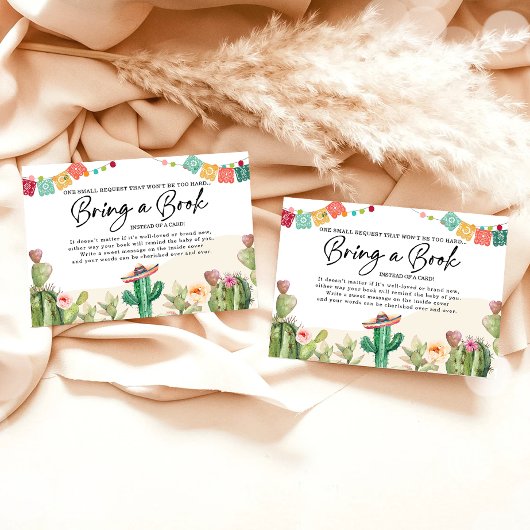 フェスタ・サボテンが赤ちゃんシャワー用の本を持ってくる エンクロージャーカード