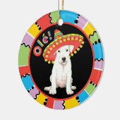 フェスタDogo Argentino セラミックオーナメント (左)