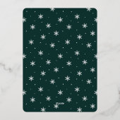 フェスティバルあいさつメリーつのクリスマスの縦写真 箔シーズンカード (裏面)