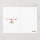 フェスティバルおもしろいかわいい家族のクリスマスフォト ポストカード (裏面)