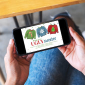 フェスティバルおもしろいの醜いセーター 招待状