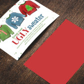 フェスティバルおもしろいの醜いセーター 招待状