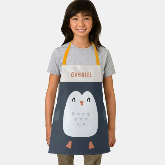 フェスティバルおもしろいキュートパーソナライズされたペンギン エプロン (インサイチュ)