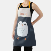 フェスティバルおもしろいキュートパーソナライズされたペンギン エプロン (インサイチュ)