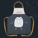 フェスティバルおもしろいキュートパーソナライズされたペンギン エプロン<br><div class="desc">フェスティバルおもしろいキュートパーソナライズされたペンギン子デザイン</div>