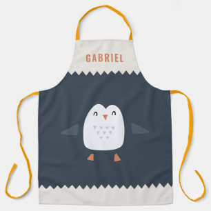 フェスティバルおもしろいキュートパーソナライズされたペンギン エプロン