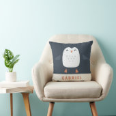 フェスティバルおもしろいキュートパーソナライズされたペンギン クッション (椅子)