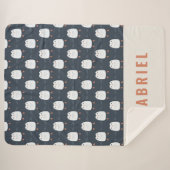 フェスティバルおもしろいキュートパーソナライズされたペンギン シェルパブランケット (正面(横))